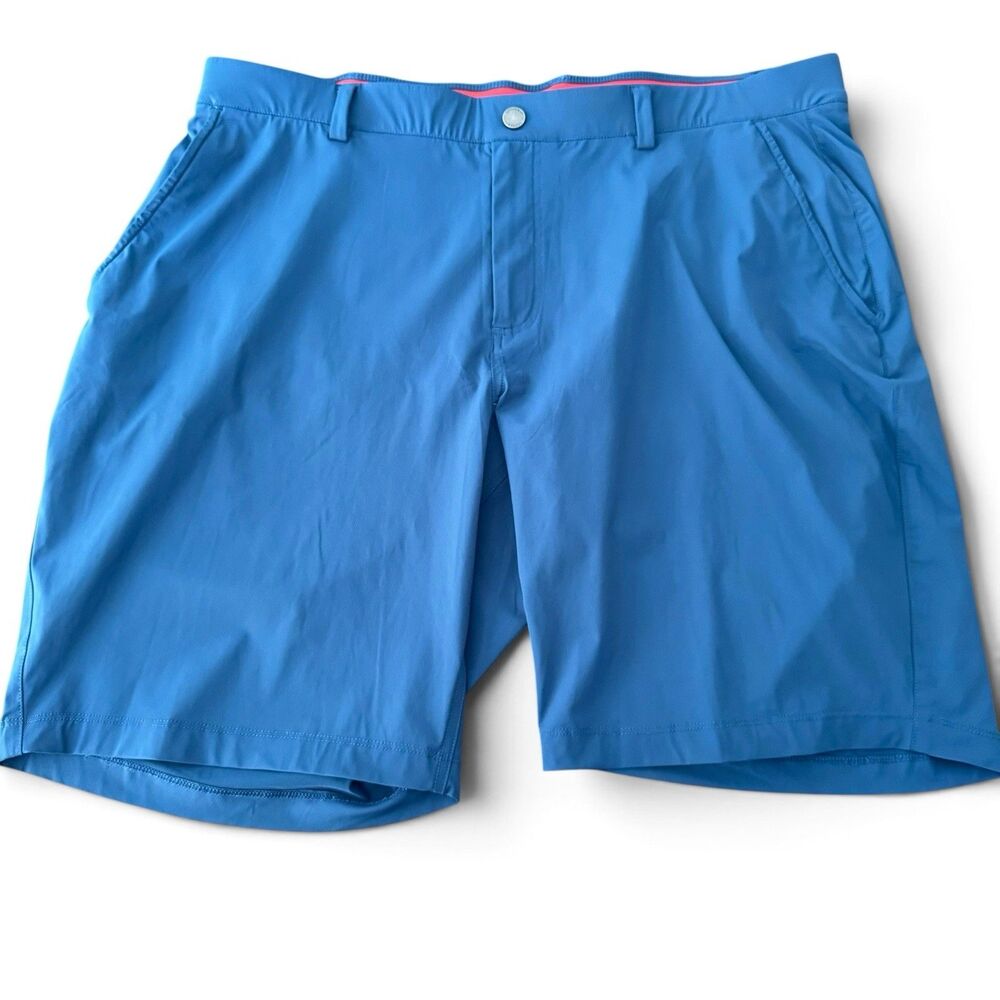 Redvanly Hanover Golf Shorts Men XXL Blue Performance Pull On 9” Inseam Stretch